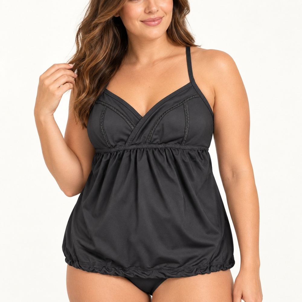 Lululemon Black Empire Waist Yoga Tank Top Built In Bra Adjustable Straps Sz 4